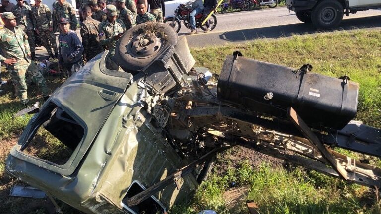 Identifican miembros del Ejército fallecidos tras accidente en autopista Duarte