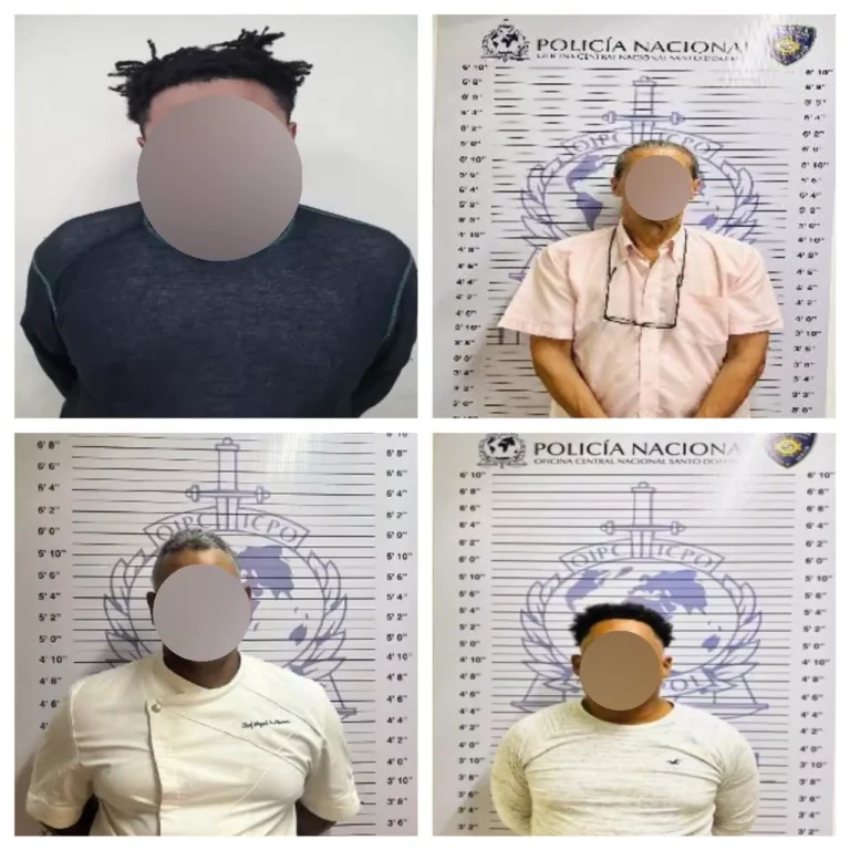 OCN-INTERPOL Santo Domingo arresta cuatro ciudadanos pedidos por la justicia