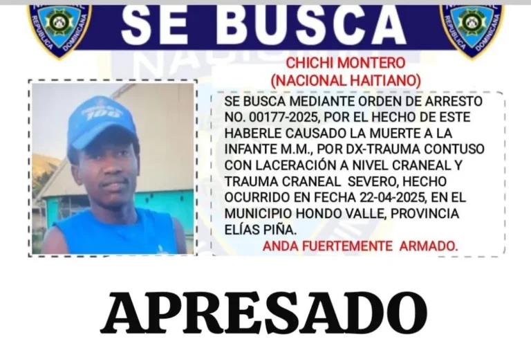 Apresan haitiano acusado causar muerte a niña de cinco meses en Hondo Valle, Elías Piña