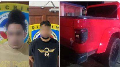 Recuperan en Santiago jeep robado en villa de Jarabacoa; apresan a dos hombres
