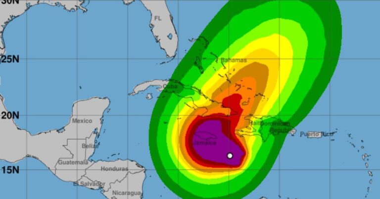 Continuarán las lluvias del huracán Melissa este lunes en República Dominicana