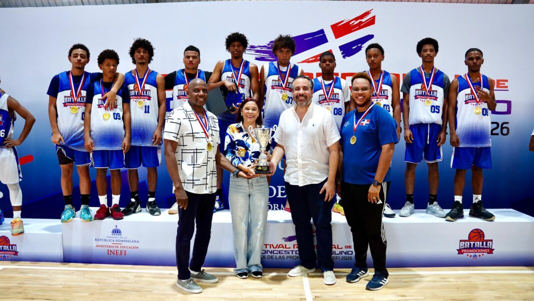 Centro Educativo Pedro Mir conquista el Torneo de Baloncesto Batalla de las Promociones INEFI 2026 Centro Educativo Pedro Mir conquista el Torneo de Baloncesto Batalla de las Promociones INEFI 2026